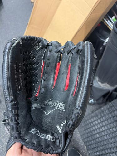 Used Mizuno BALLPARK BB/SB Glove RH Throw Black 11 1/2" 11337-S000487072