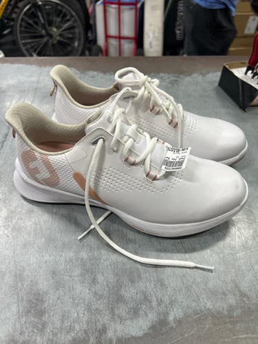 Used Foot Joy Mens Golf Shoes White Adjustable 11337-S000487224