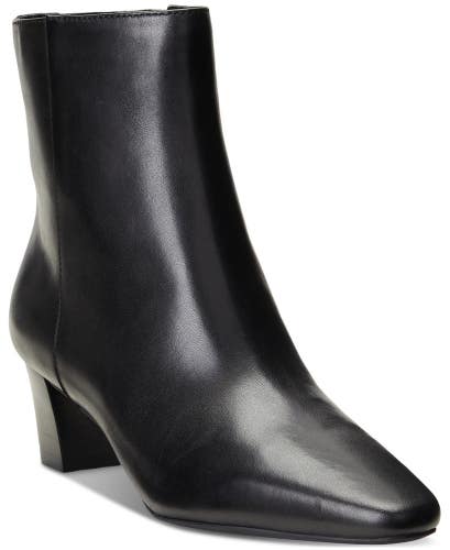 Lauren Ralph Lauren Willa Boots Womens 5 Black Leather Square Toe Bootie LION392