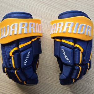 Warrior Covert QR5 30 Gloves 10" (Used) - Navy Blue and Sport Gold