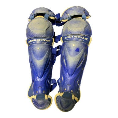 Used Under Armour UALG2-JRVS Catchers Leg Guards Royal Blue Junior 11823-S000039276