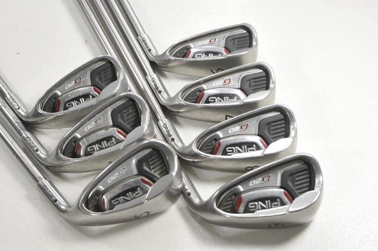 Ping G20 6-W,UW,SW Iron Set Senior Flex Black Dot Right TFC169 Graphite #219018
