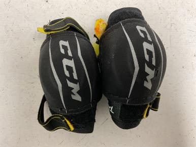 Used CCM TACKS 9550 Youth Elbow Pads Black LG 11855-S000204190