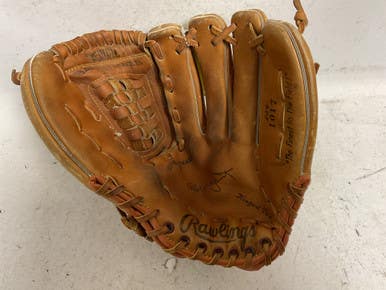 Used Rawlings Robin Yount 1017 Baseball Glove RH Throw Brown 13" 11855-S000204184