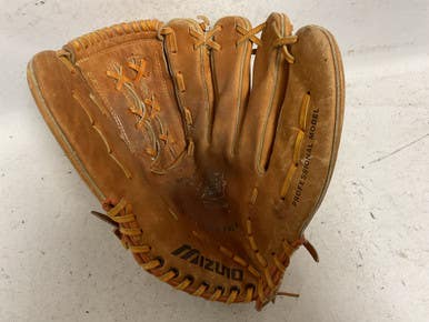 Used Mizuno Professional Model MM5075FB Baseball Glove RH Throw Brown 13" 11855-S000204179