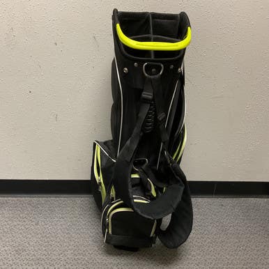 Used Precise Mens Stand Bag Black And Neon Green 11855-S000204175