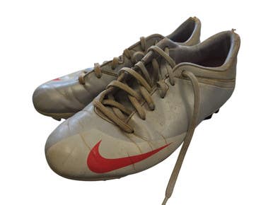 Used Nike MERCURIAL Soccer Cleats Silver Senior 6.5 11450-S000521287