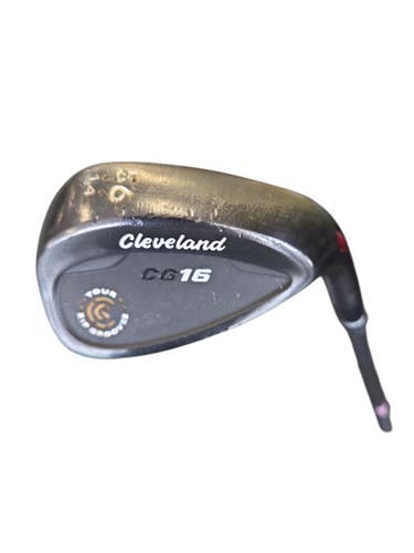 Used Cleveland CG16 BLACK ZIP GROOVES Golf Wedge Mens RH 56 Degree 11450-S000521242