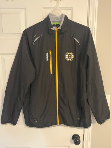 Boston Bruins Reebok Center Ice NHL Rink Jacket Windbreaker Men's Large