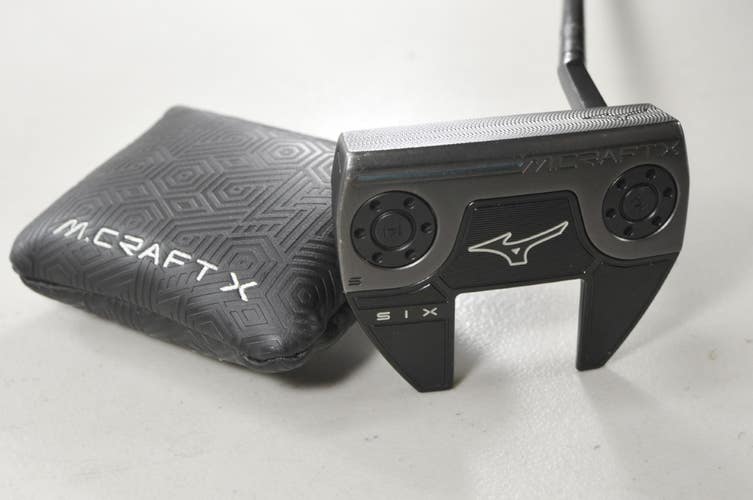 Mizuno M.Craft OMOI Type 6 Black Ion 38" Putter RH Steel with Head Cover #218838