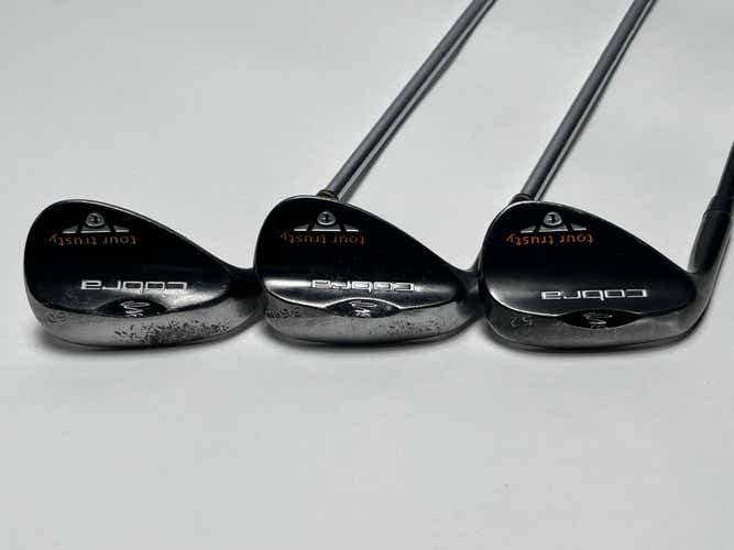 LEFTY Cobra Tour Trusty Black Wedge Set 52* 8 | 56* 8 | 60* 6 LH -1''