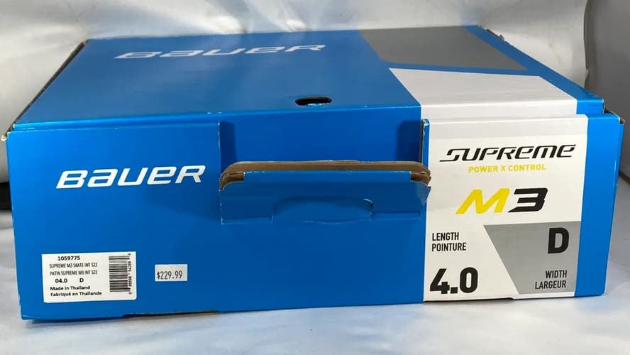 Bauer Supreme M3 Hockey Skates Size 4 (New)