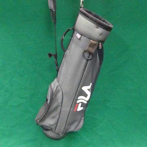 VINTAGE FILA 7.5" OD Blue/White/Red 4-Way Golf Carry Bag (No Raincover)