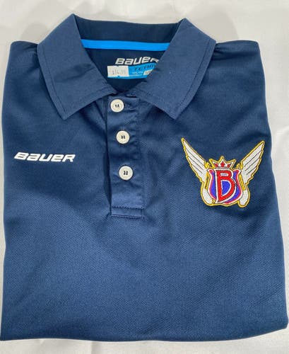 Bauer Unisex Children's Small Blue Polo (New)