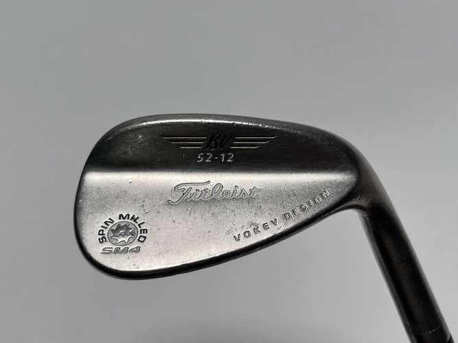 Titleist Vokey Spin Milled SM4 Chrome Wedge 52* 12 Bounce Vokey Steel Mens RH