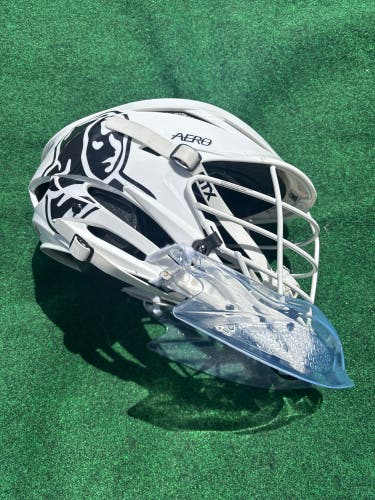 Providence College White Adult Goalie STX Aero Helmet (Used) | OSFM