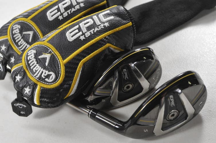Callaway Epic Star 4 and 5 Hybrid Set Senior Lite Flex GB 55g Graphite #218805