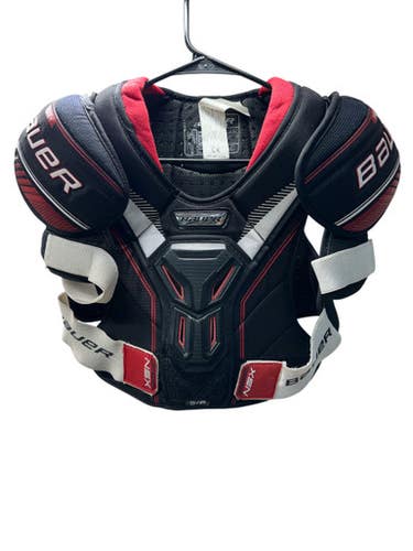 Used Bauer NSX Senior Shoulder Pads White/Black/Red SM 11835-S000208648