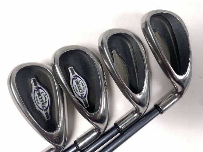 Callaway Big Bertha 2002 Iron Set 7-9+GW RCH 65i Ladies Graphite Womens RH