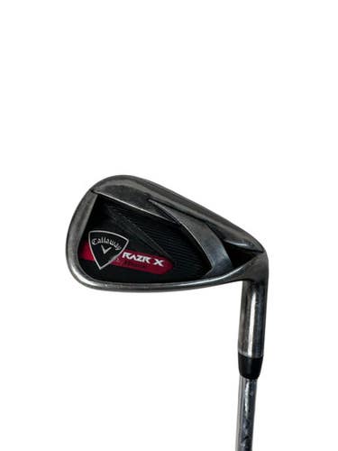 Used Callaway RAZR X BLACK Golf Wedge Mens RH Gun Metal Grey Pitching Wedge 11835-S000208410