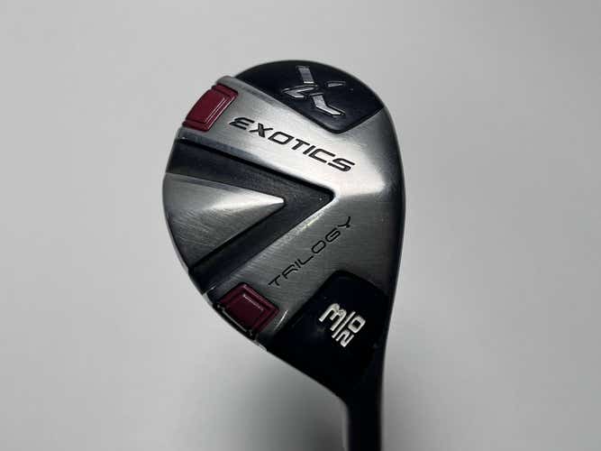 Tour Edge Exotics Trilogy 3 Hybrid 20* Accra Dymatch M3 Regular Graphite Mens RH