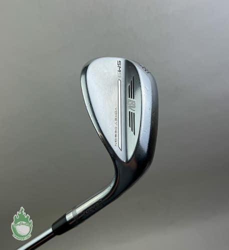 Used Titleist Vokey SM9 M Grind Chrome Wedge 58*-08 Stiff Flex Steel Golf Club