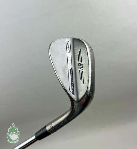 Used RH Titleist Vokey SM10 F Grind Chrome Wedge 50*-12 Stiff Steel Golf Club