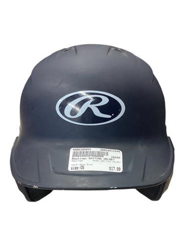 Used Rawlings BATTING HELMET Batting Helmet No Mask Navy Blue One Size 11846-S000105055