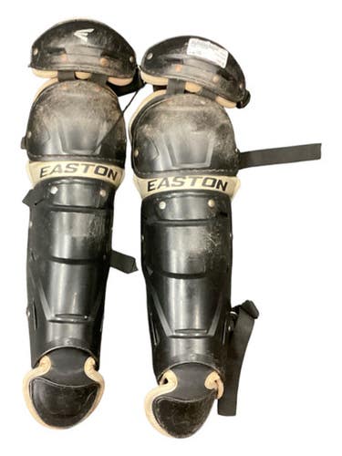 Used Easton GAURD Catchers Leg Guards Black Youth 11846-S000104994