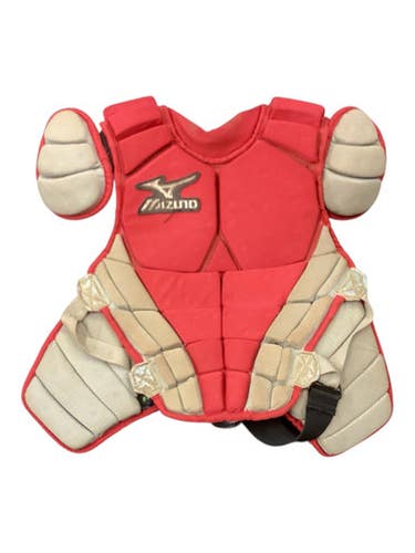 Used Mizuno CHEST PROTECTOR Catchers Chest Protector Red Youth 11846-S000104989