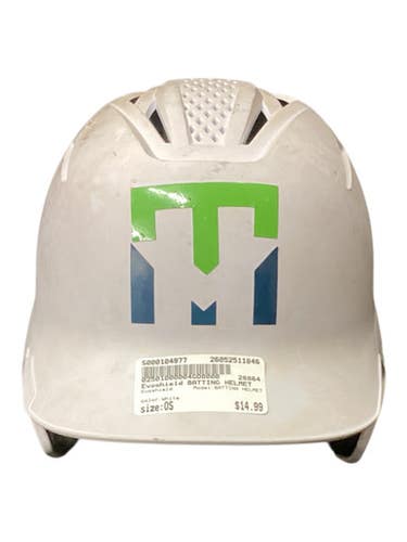 Used Evoshield BATTING HELMET Batting Helmet No Mask White One Size 11846-S000104977