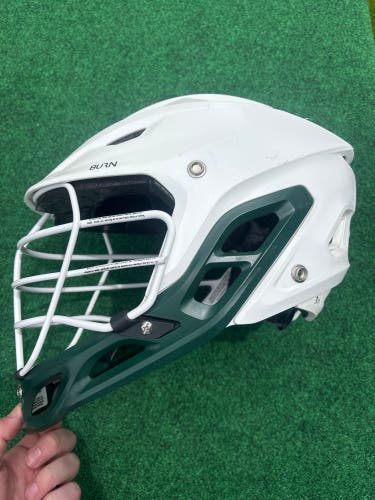 White & Green Adult Warrior Burn Helmet (Used) | Large  Dartmouth College