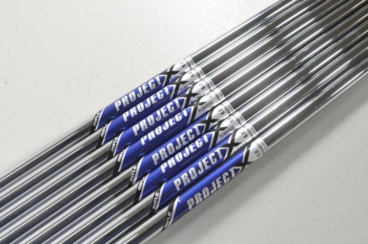 Project X Rifle Flighted 6.0 8pc Uncut 3-PW Iron Shaft Set .370 Steel # 218793