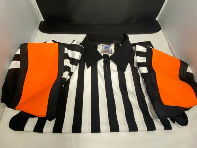 Force Elite Referee Jersey Size 44 w/ Sewn-in Orange Armbands