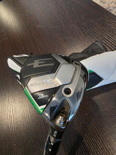 RIGHT HAND CALLAWAY ELYTE 3-WOOD FAIRWAY 3HL 16.5 GRAPHITE HZRDUS BLUE 6.0 STIFF