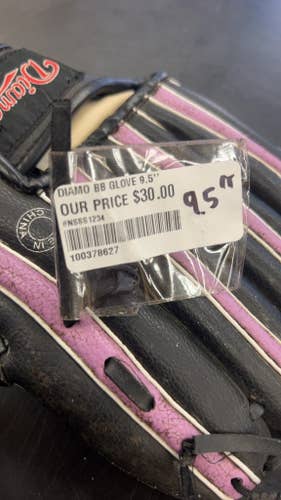 Diamond Baseball Glove 01222 B5 Black/Purple 9.5"
