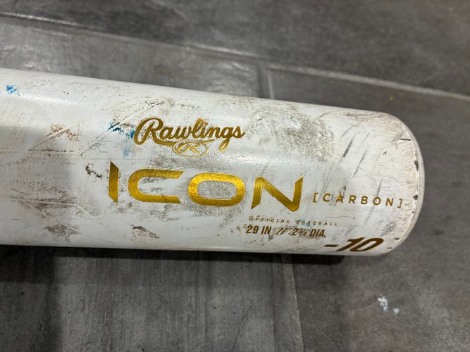 2024 Rawlings Icon Composite USSSA Certified Bat (-10) 19 oz 29" (Used)