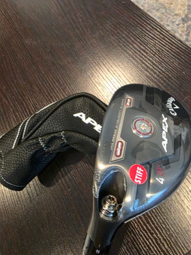 NEW LEFT HAND CALLAWAY APEX 4H HYBRID RESCUE GRAPHITE RECOIL F4 STIFF