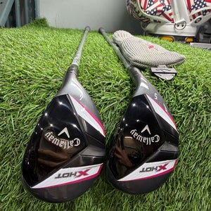 Callaway - X HOT - 4Hy 22* + 5Hy 25* - Lady Flex - Graphite - RH