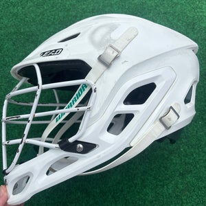 White & Green Adult Warrior Burn Helmet (Used) | Large Dartmouth College