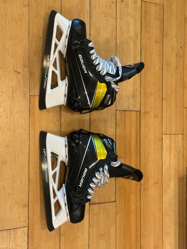 2020 Bauer Supreme Ultrasonic Hockey Goalie Skates Regular Width Size 4 (New)
