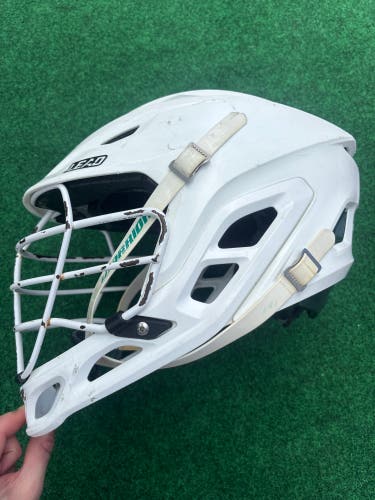 White & Green Adult Warrior Burn Helmet (Used) | Large Dartmouth College