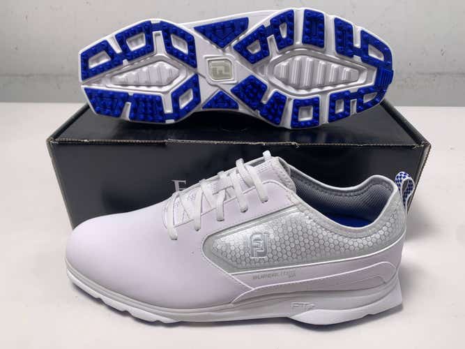 FootJoy SuperLites XP Golf Shoes White Blue Men's SZ 11 (58087)
