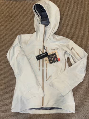Norrøna Lofoten Gore-Tex Pro Women’s Ski Shell Jacket Whisper White Size Small NWT
