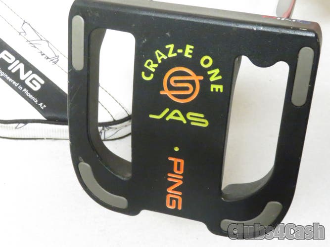PING Craz-e ONE JAS Putter Paint-Filled 1 UP 34" +Cover