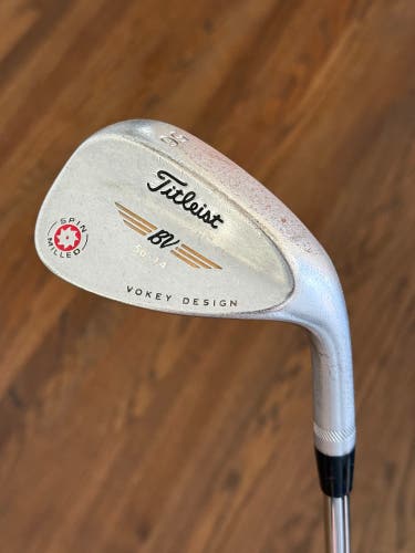 Men's Titleist Vokey spin milled Right Handed Wedge Regular Flex 56 Degree Steel Shaft (Used)