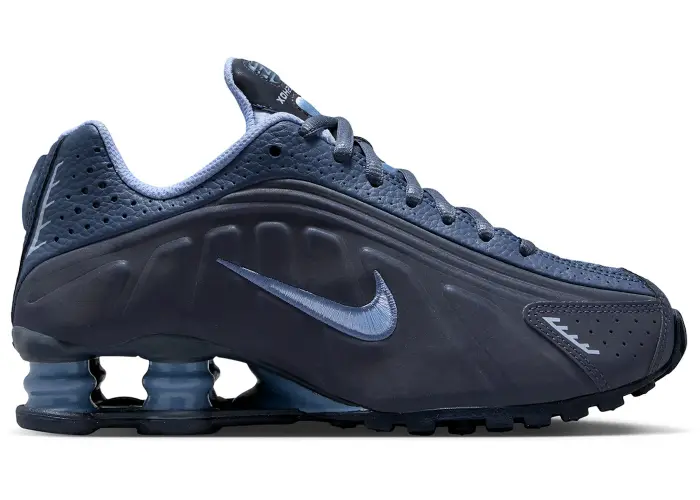 Size 5.5Y - Nike Shox R4 Obsidian Diffused Blue (GS) IM6973-451