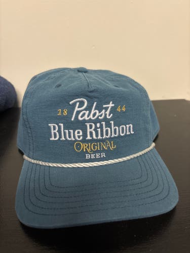 Blue Pabst Blue Ribbon Adult Unisex Medium/Large Hat (New)