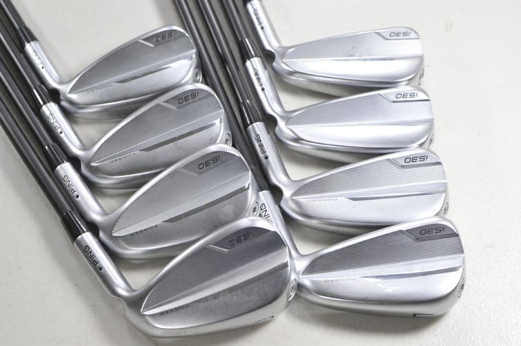 Ping i530 4-W,UW Iron Set Regular Flex Black Dot RH KBS MAX 65 Graphite #219127