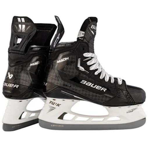 New Bauer Supreme Mach Intermediate Ice Hockey Skates 4 Fit 1